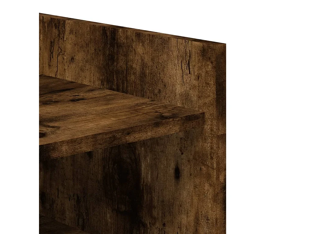 Armoire à chaussures chêne fumé 74,5x37,5x100 cm