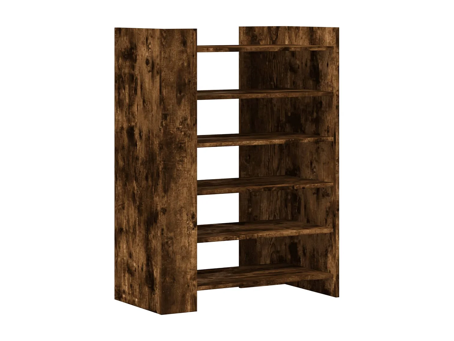 Armoire à chaussures chêne fumé 74,5x37,5x100 cm