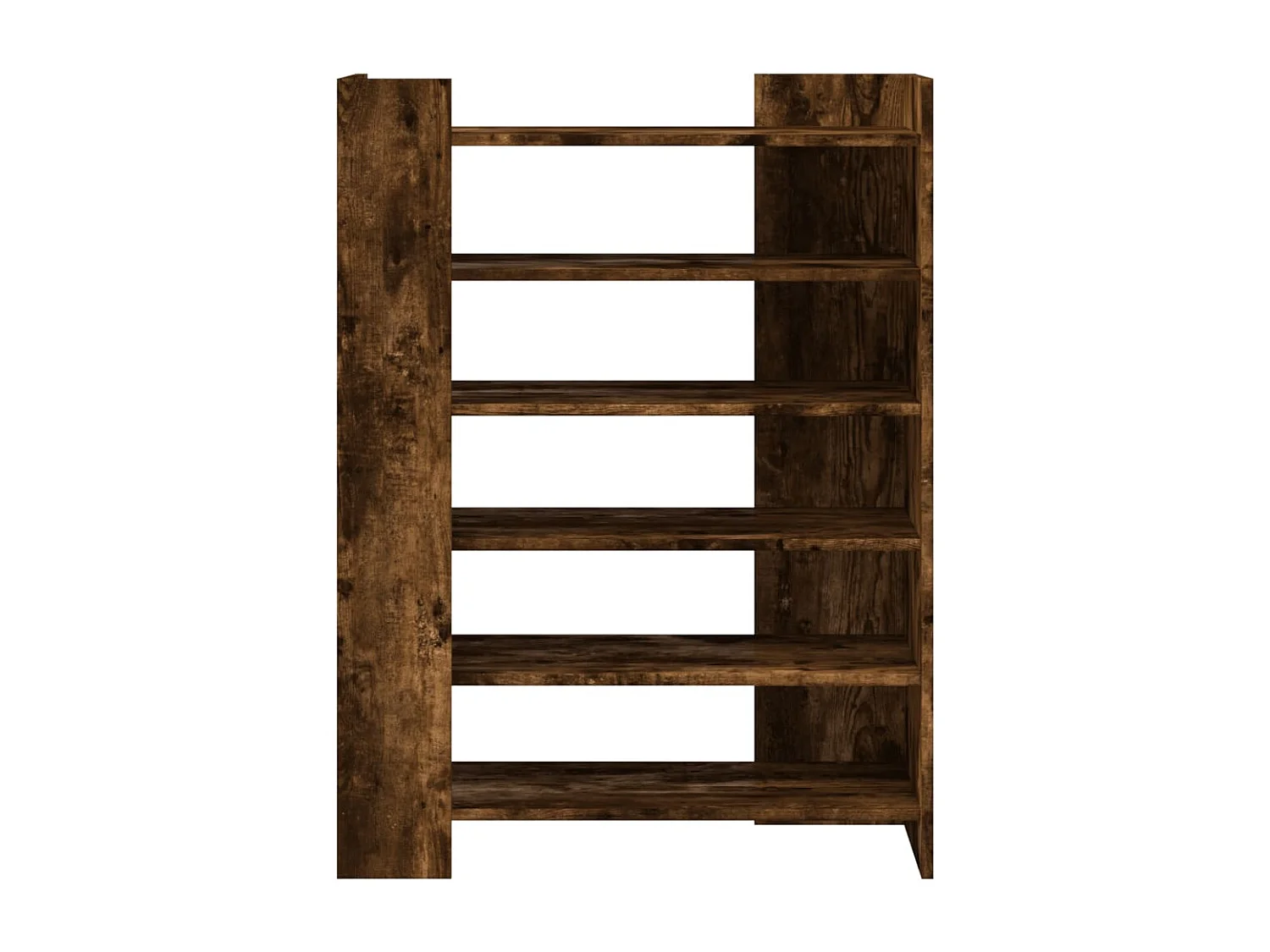 Armoire à chaussures chêne fumé 74,5x37,5x100 cm