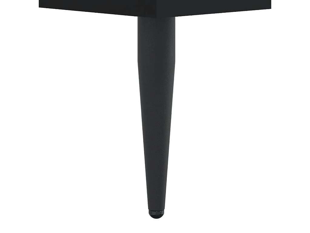 Armoire à chaussures noir 60x35x105 cm bois d'ingénierie