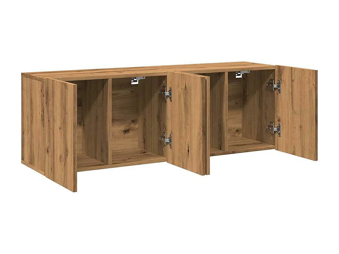 Meubles TV muraux 2 pcs chêne artisanal 60x30x41 cm