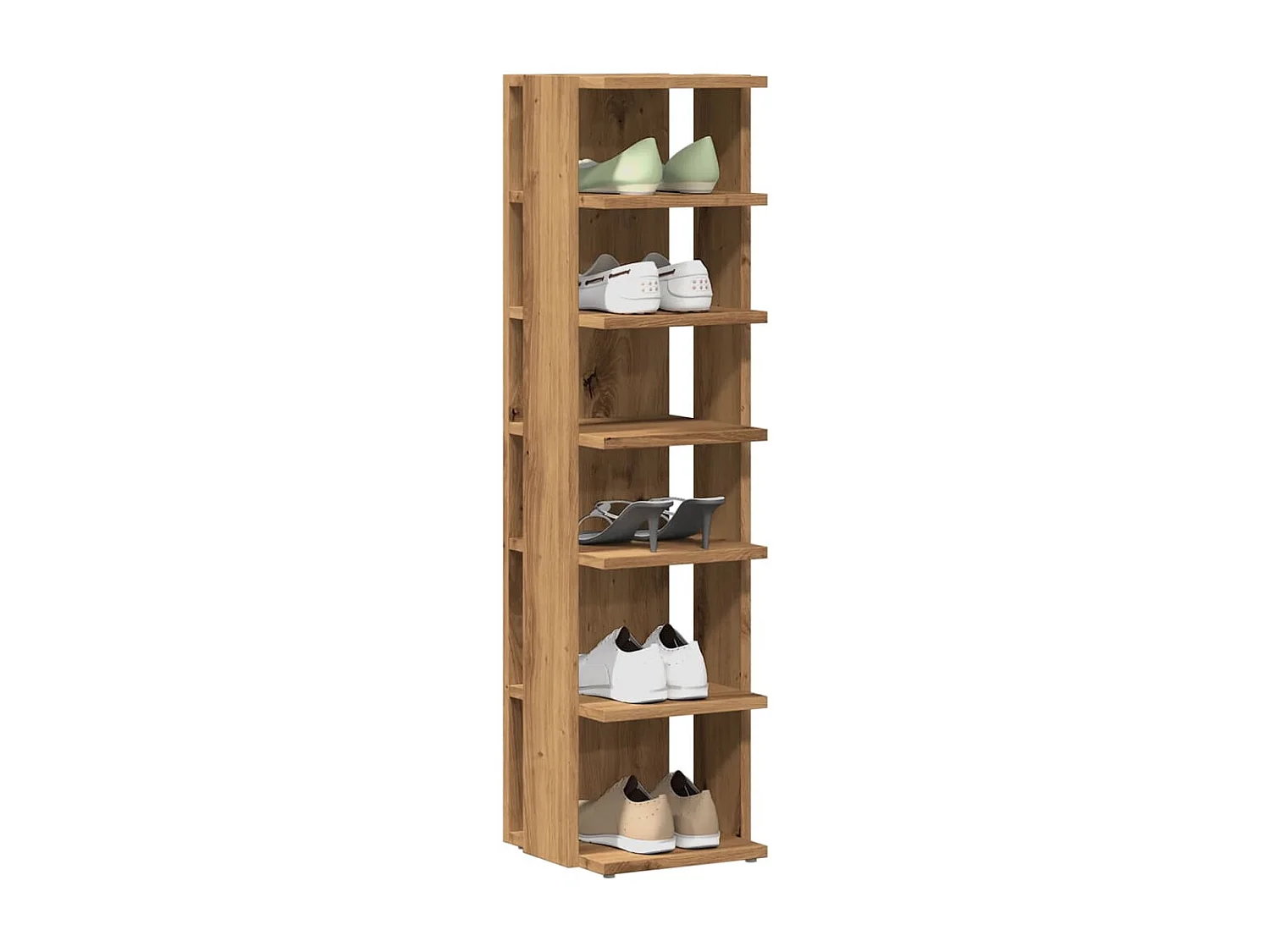 Armoire à chaussures chêne artisanal bois d'ingénierie