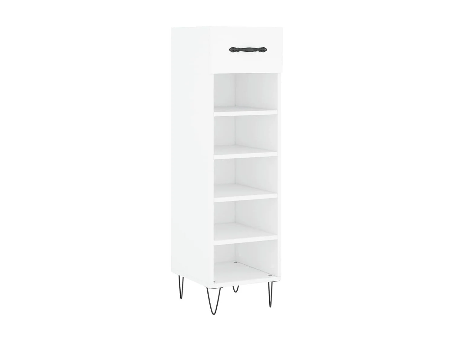 Armoire à chaussures blanc 30x35x105 cm bois d'ingénierie