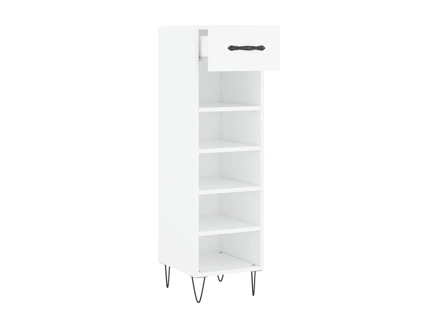 Armoire à chaussures blanc 30x35x105 cm bois d'ingénierie