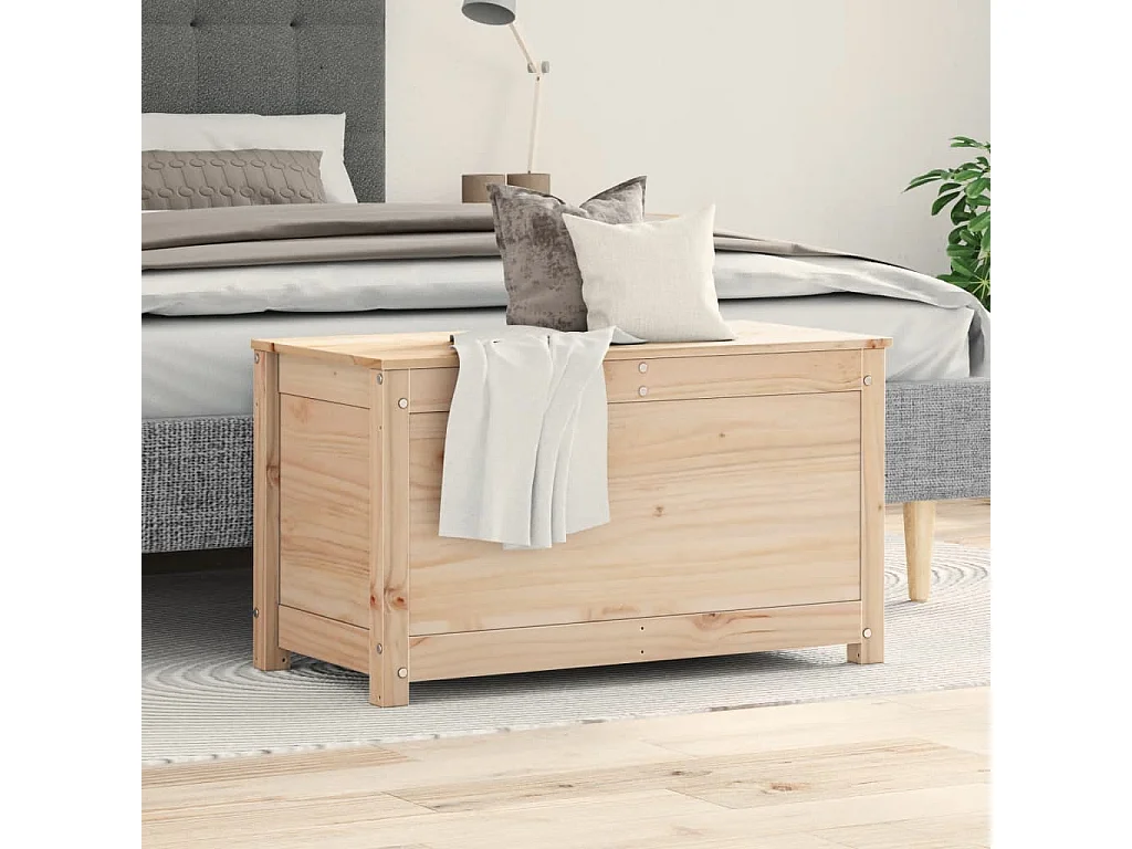 Boîte de rangement 80x40x45,5 cm Bois massif de pin