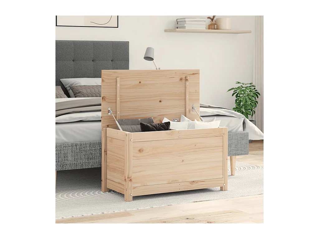 Opbergdoos 80x40x45,5 cm Massief grenenhout
