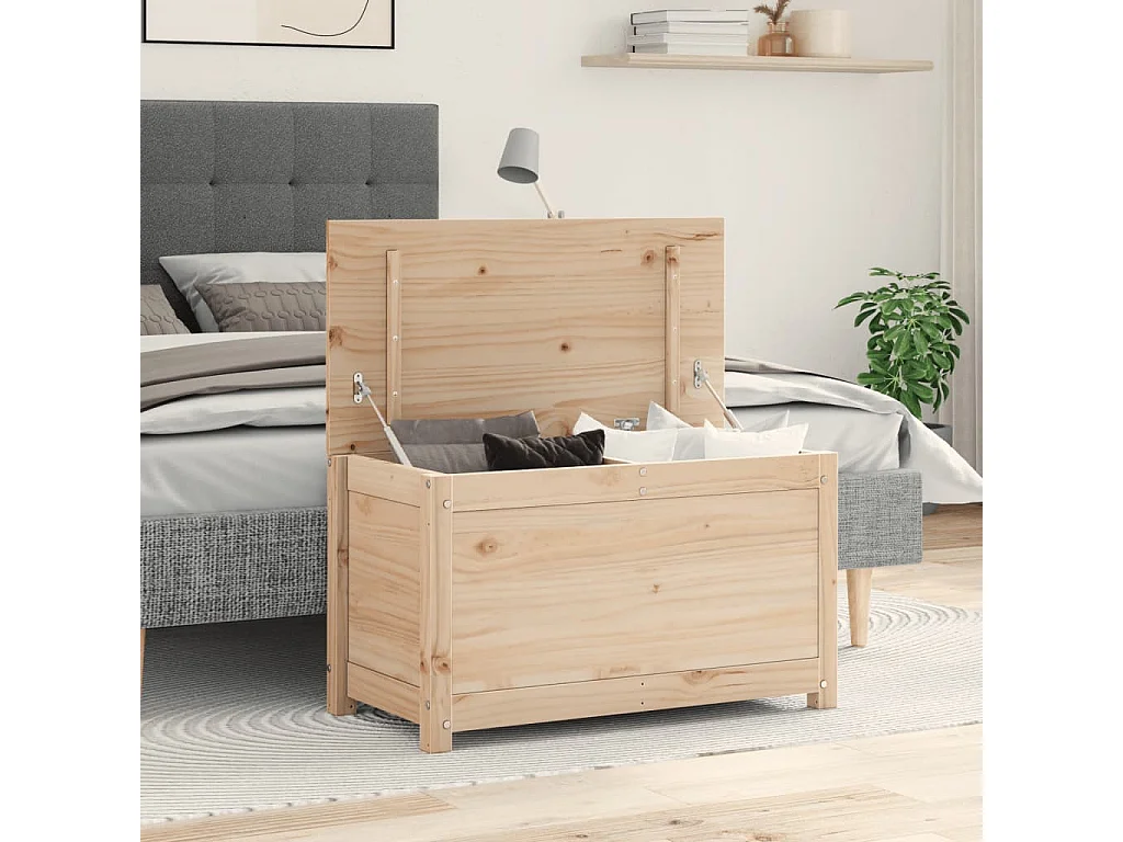 Opbergdoos 80x40x45,5 cm Massief grenenhout