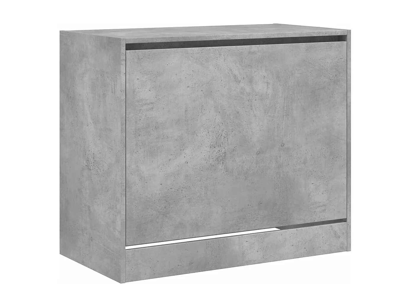 Armoire à chaussures gris béton 80x42x69 cm bois d'ingénierie