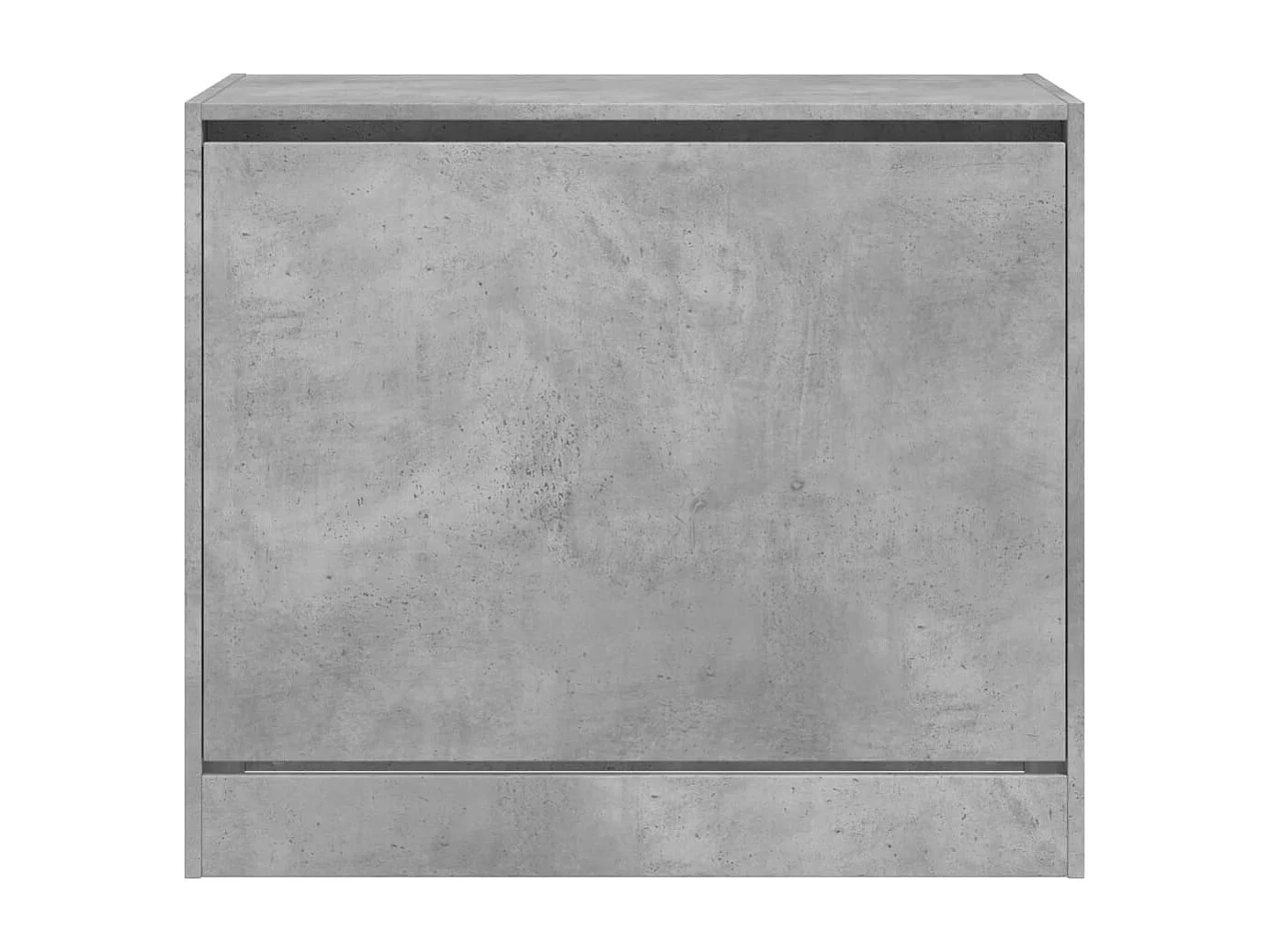 Armoire à chaussures gris béton 80x42x69 cm bois d'ingénierie