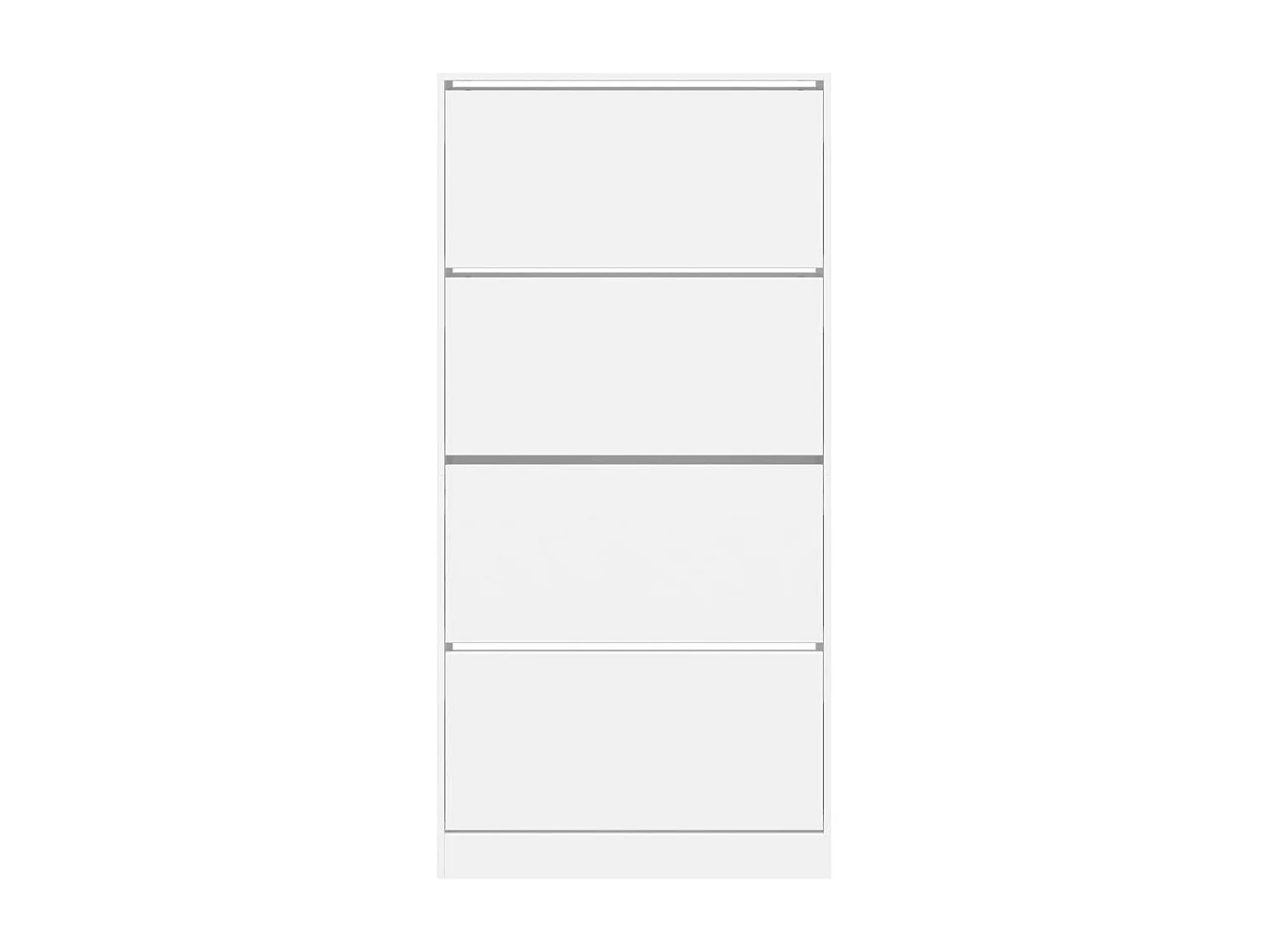 Sapateira 4 gavetas dobráveis branco 80x21x163,5 cm
