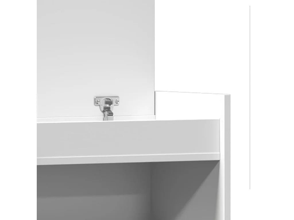 Armoire à chaussures blanc 100,5x28x100 cm bois d'ingénierie