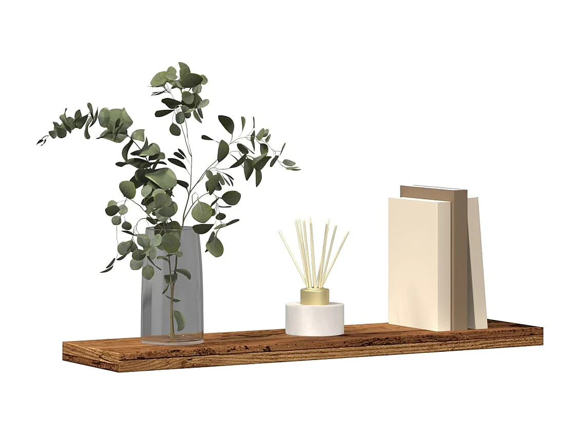 Étagères murales 4 pcs vieux bois 40x10x1,5cm bois d'ingénierie