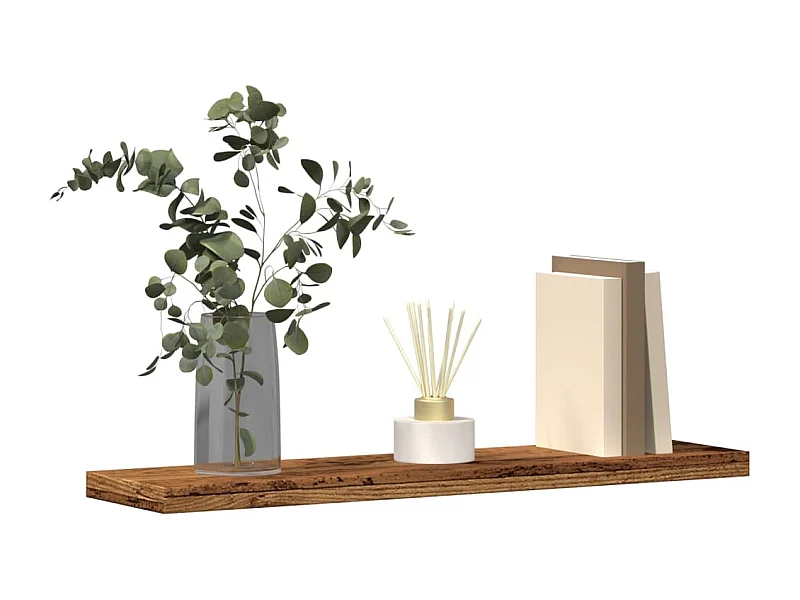 Étagères murales 4 pcs vieux bois 40x10x1,5cm bois d'ingénierie