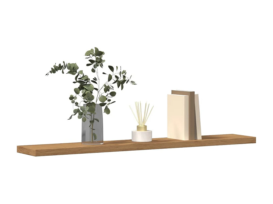 Panneau de bibliothèque 4 pcs chêne artisanal 60x10x1,5 cm