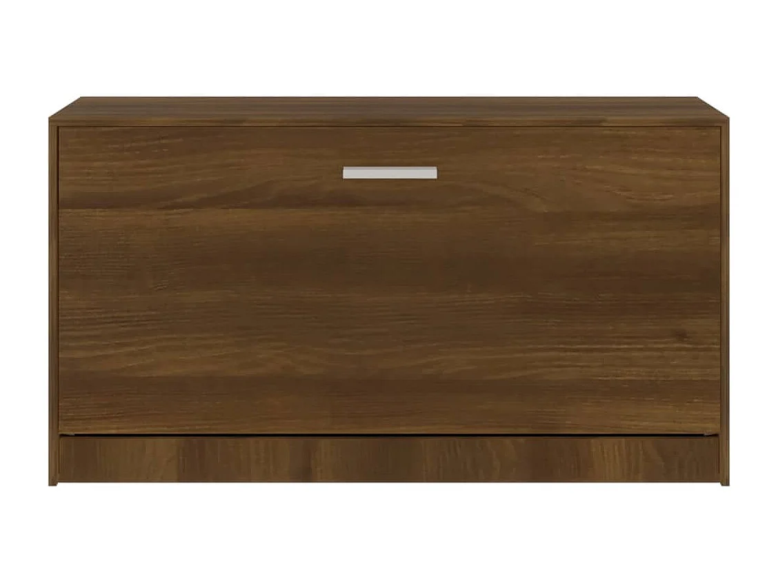 Banc à chaussures Chêne marron 80x24x45 cm Bois d'ingénierie