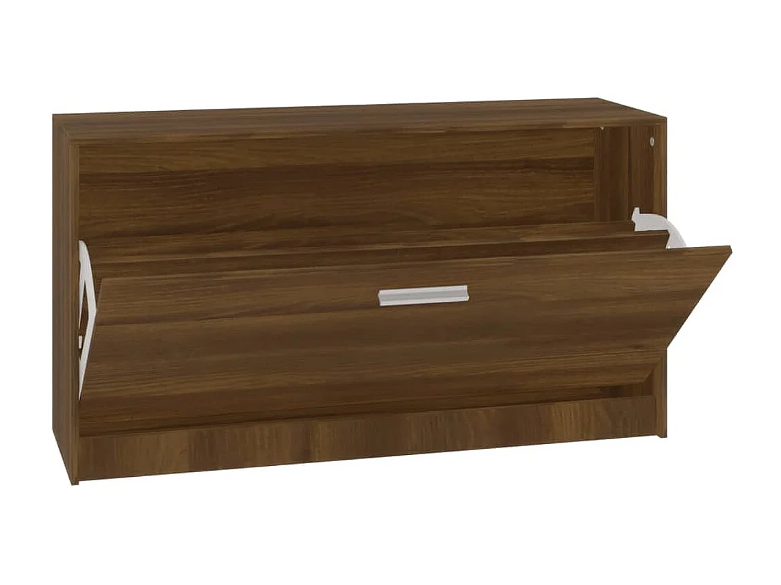 Banc à chaussures Chêne marron 80x24x45 cm Bois d'ingénierie