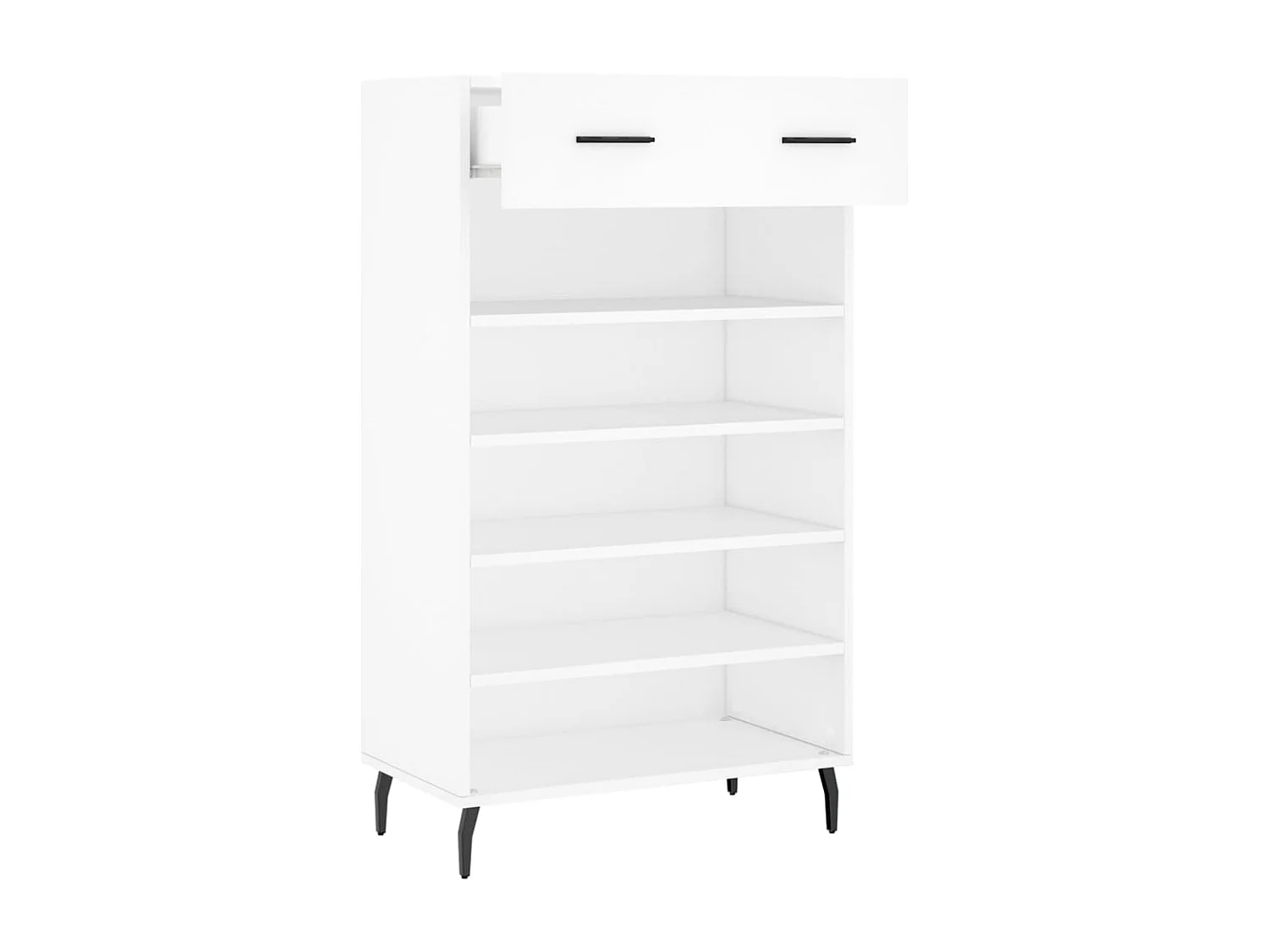 Armoire à chaussures blanc 60x35x105 cm bois d'ingénierie