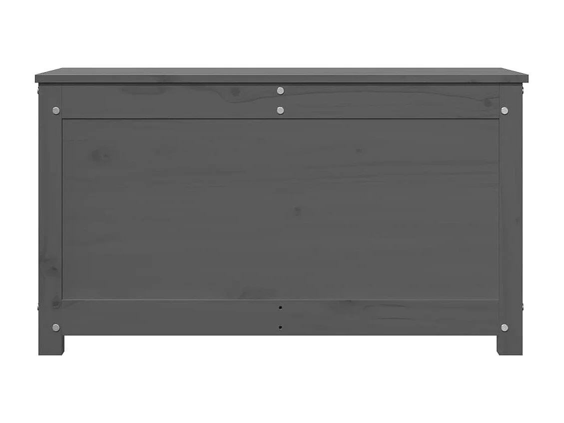 Boîte de rangement Gris 80x40x45,5 cm Bois massif de pin
