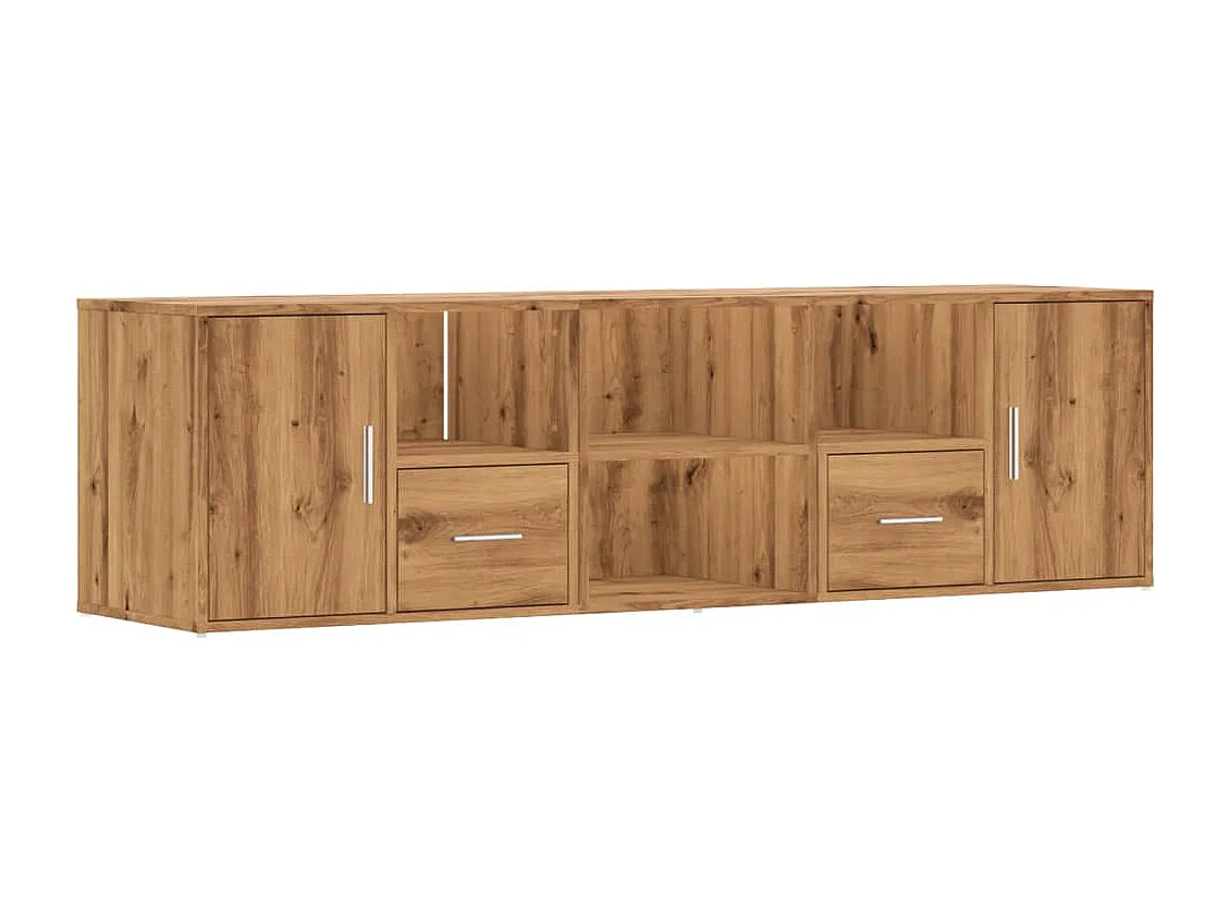 Armoire d'angle chêne artisanal 160x40x45 cm bois d'ingénierie