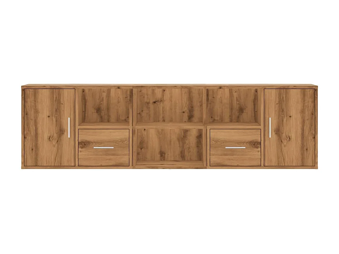 Armoire d'angle chêne artisanal 160x40x45 cm bois d'ingénierie