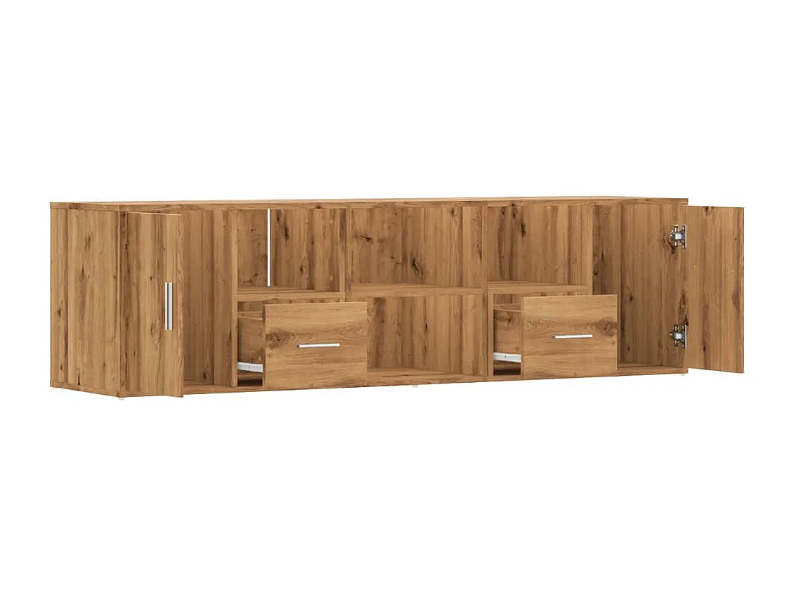 Armoire d'angle chêne artisanal 160x40x45 cm bois d'ingénierie