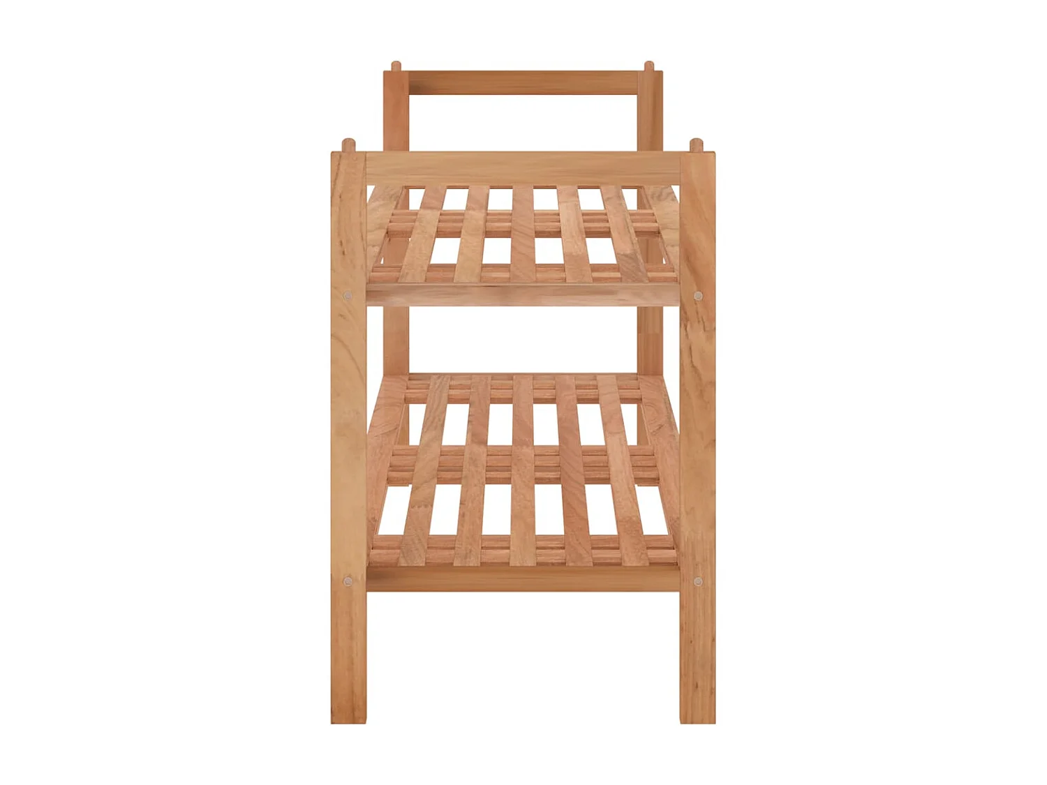 Schoenenkast 69x27x41 cm Massief walnoothout