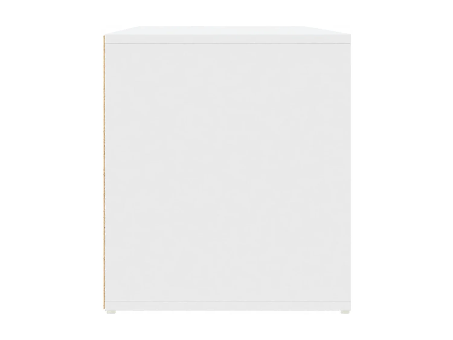 Weißer Eckschrank 200x40x45 cm aus Holzwerkstoff