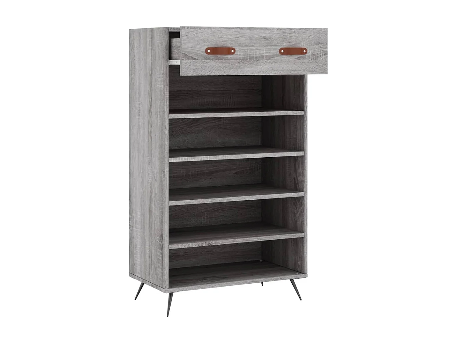 Armoire à chaussures sonoma gris 60x35x105 cm bois d'ingénierie