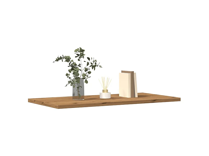 Estantes de pared 4 piezas roble artesanal 60x30x1,5 cm