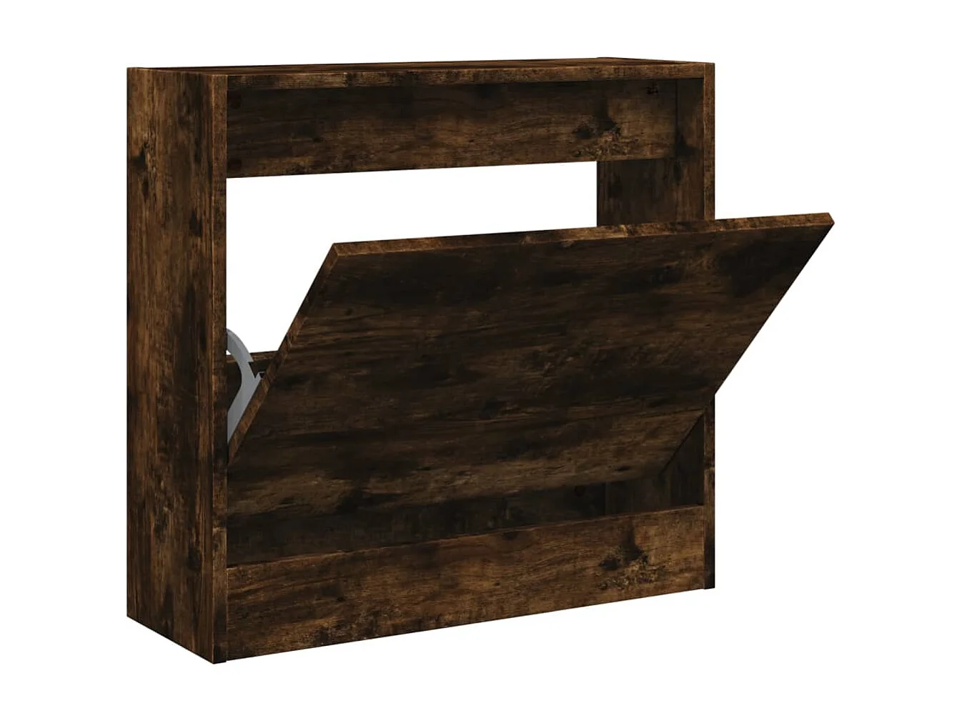 Armoire à chaussures chêne fumé 60x21x57 cm bois d'ingénierie