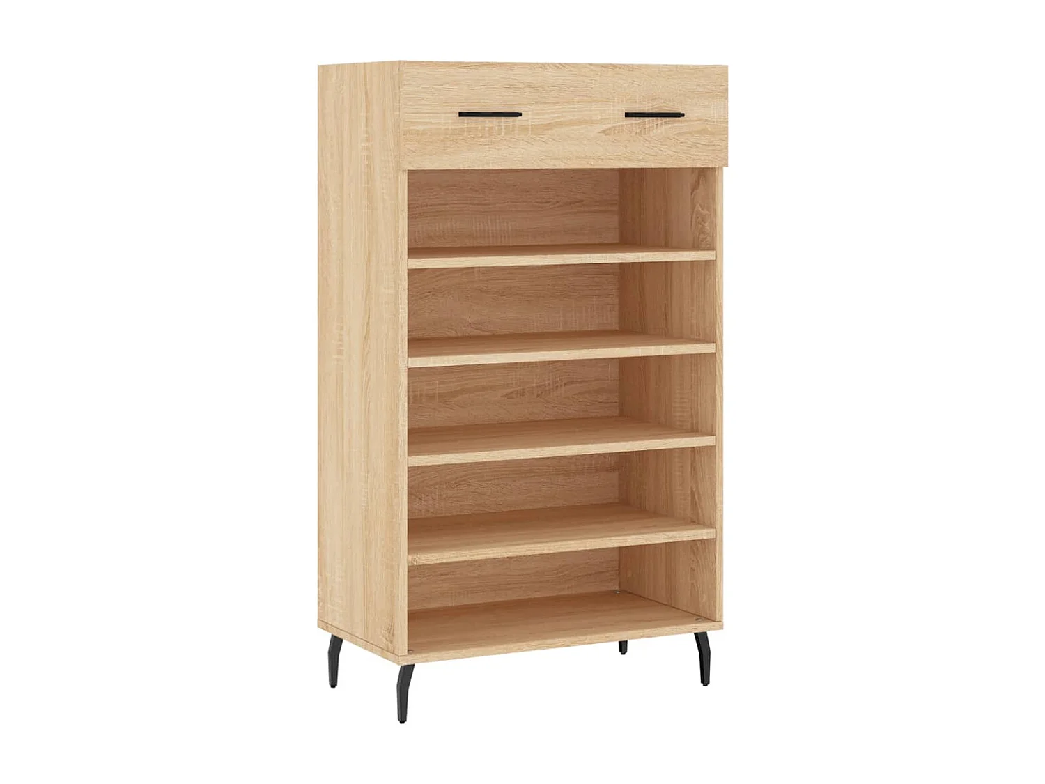 Schuhschrank aus Sonoma-Eiche, 60 x 35 x 105 cm, Holzwerkstoff