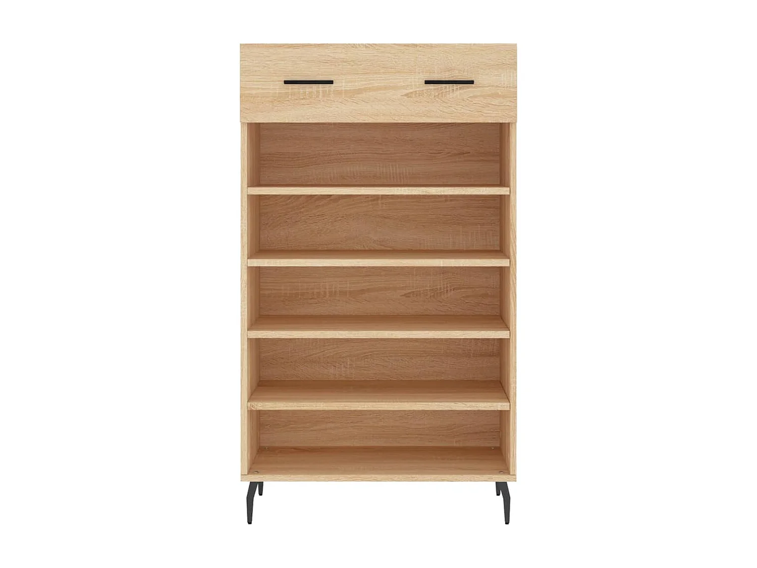 Schuhschrank aus Sonoma-Eiche, 60 x 35 x 105 cm, Holzwerkstoff