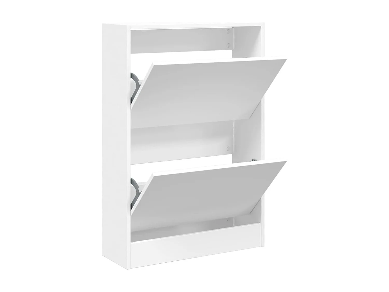 Scarpiera bianca 60x21x87,5 cm in derivati del legno