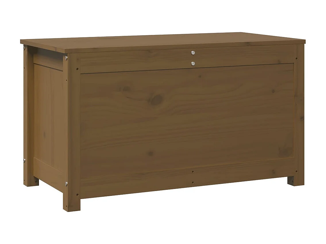 Boîte de rangement Marron miel 80x40x45,5 cm Bois massif de pin
