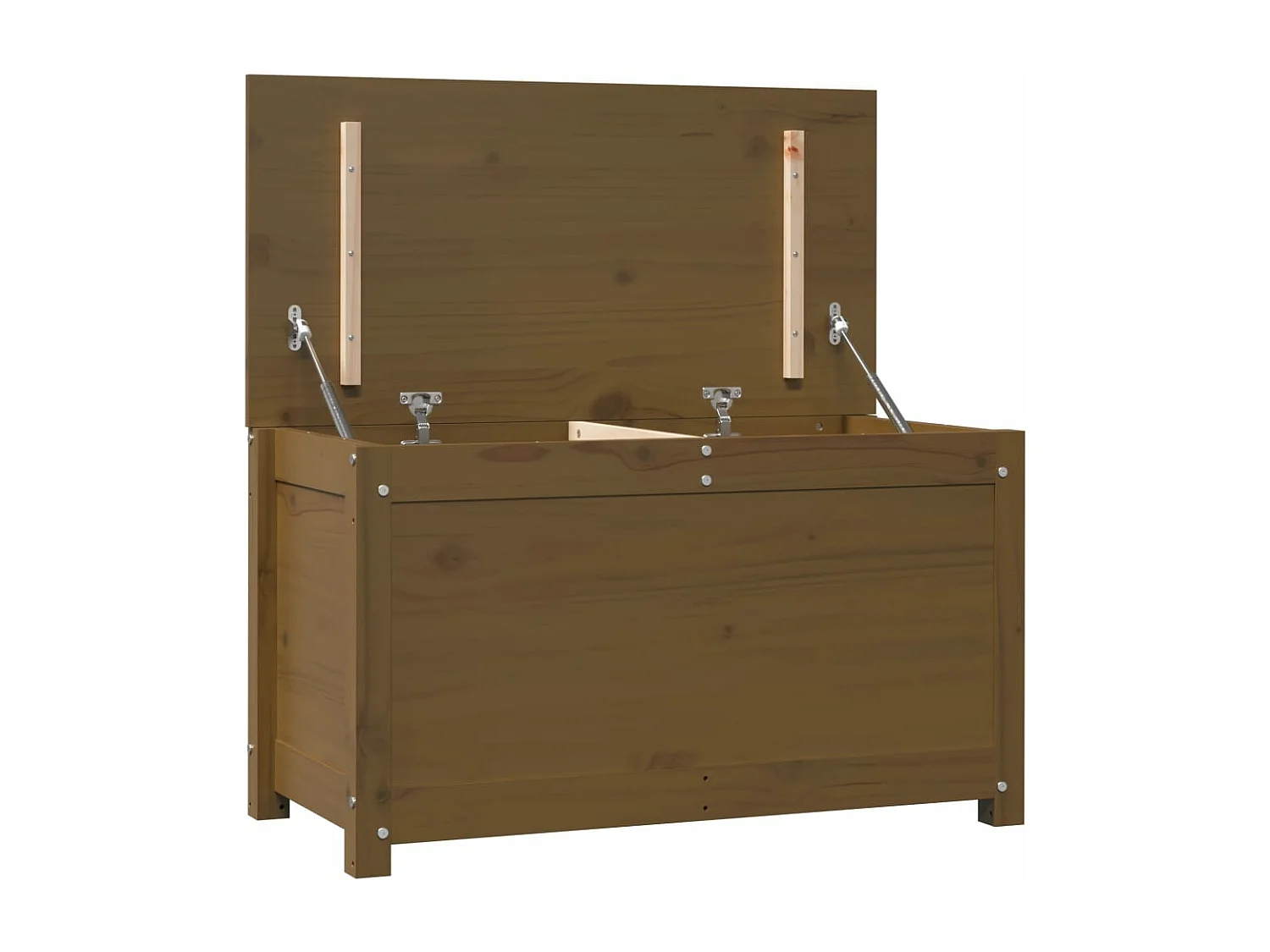 Boîte de rangement Marron miel 80x40x45,5 cm Bois massif de pin