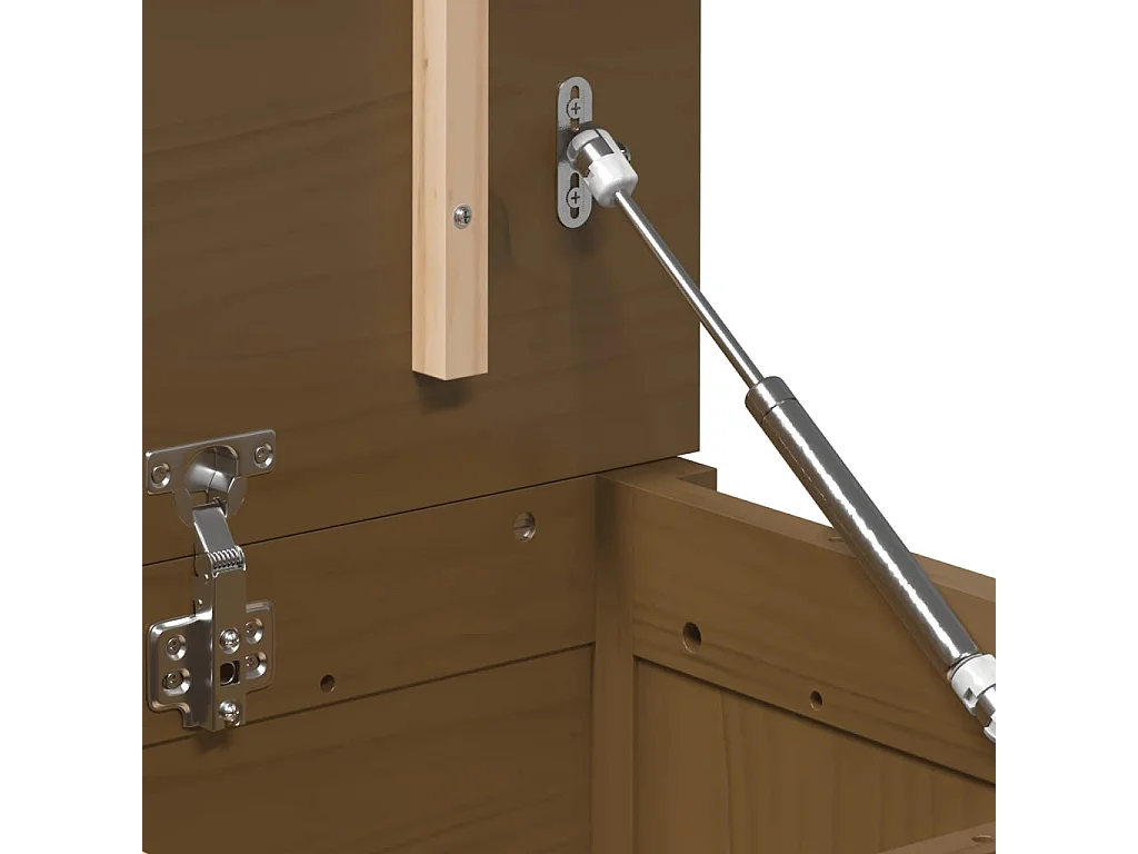 Boîte de rangement Marron miel 80x40x45,5 cm Bois massif de pin