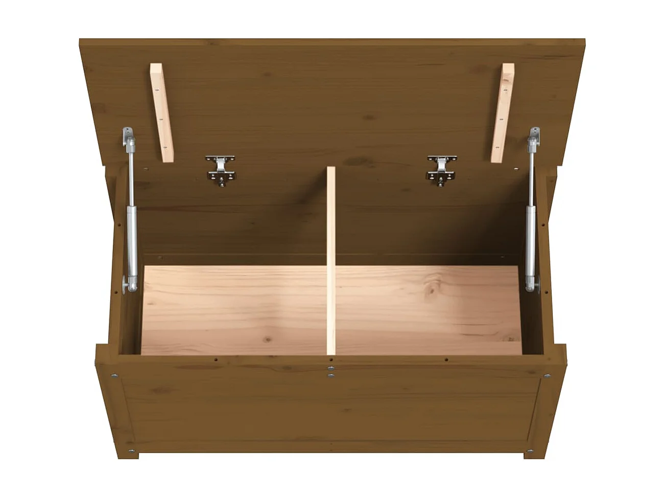 Boîte de rangement Marron miel 80x40x45,5 cm Bois massif de pin