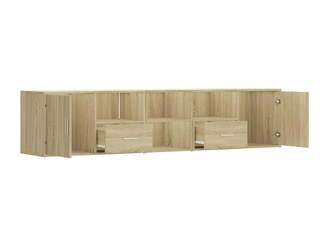 Mobile angolare in rovere Sonoma 200x40x45 cm in derivati del legno