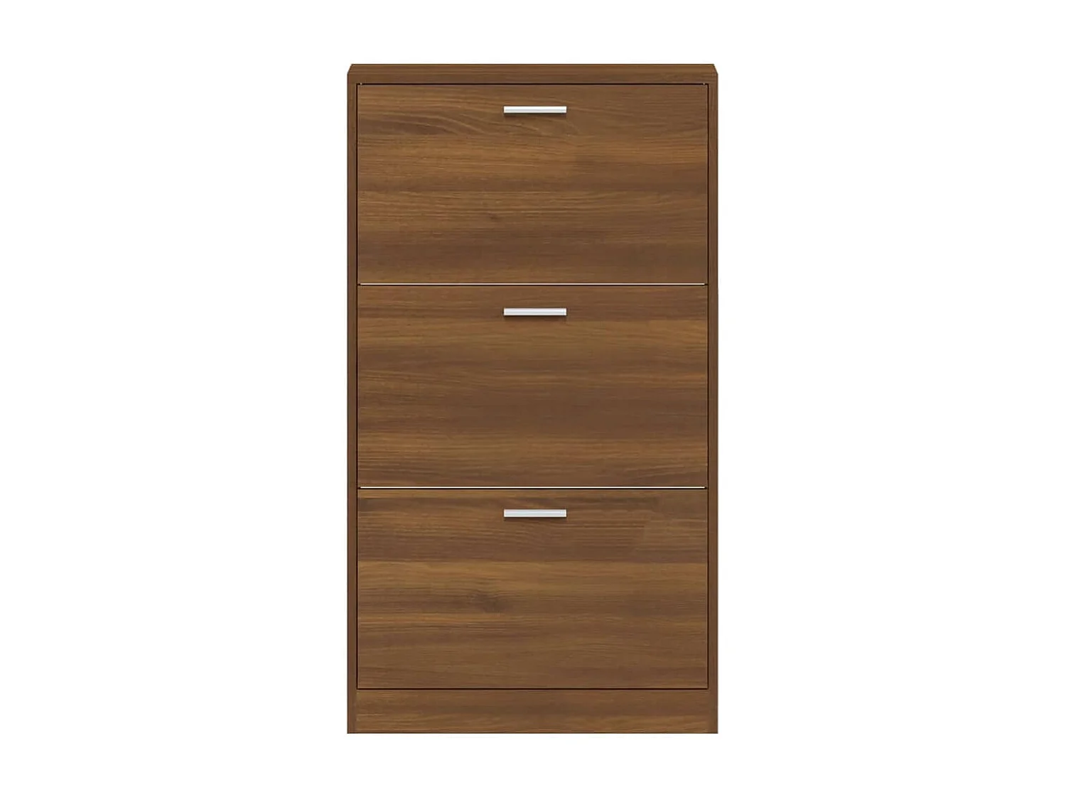 Zapatero Roble marrón 59x17x108cm Madera contrachapada