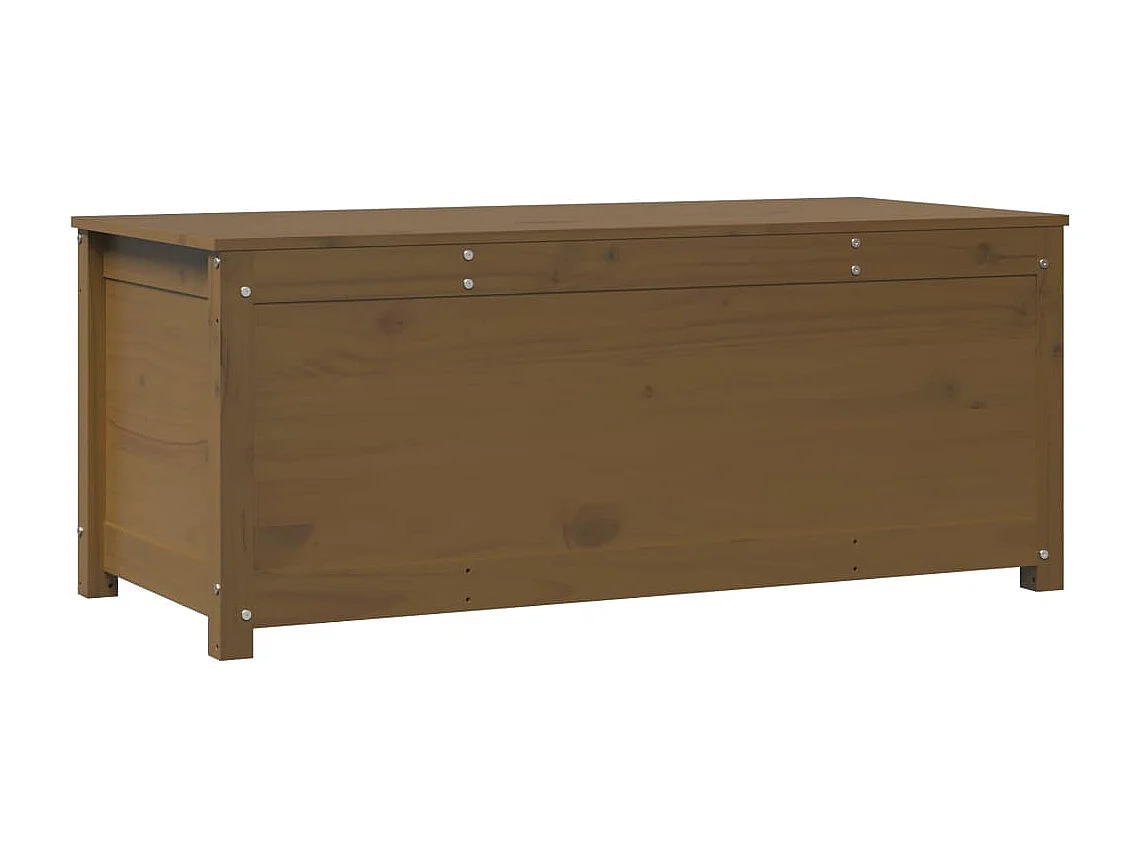 Boîte de rangement Marron miel 110x50x45,5cm Bois massif de pin