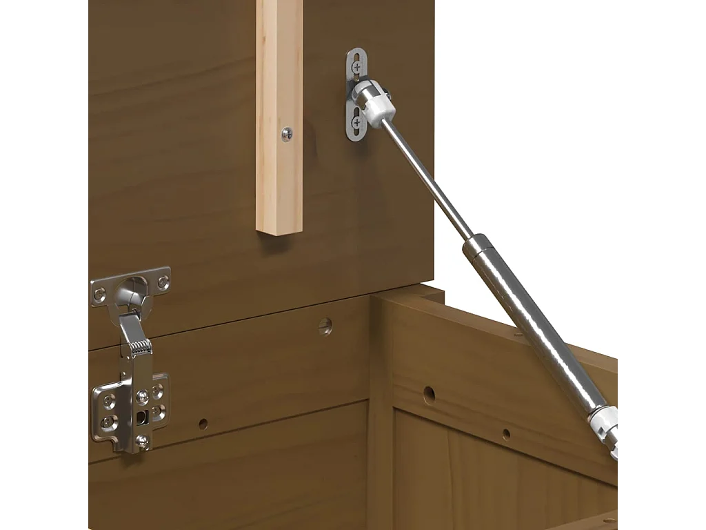 Boîte de rangement Marron miel 110x50x45,5cm Bois massif de pin