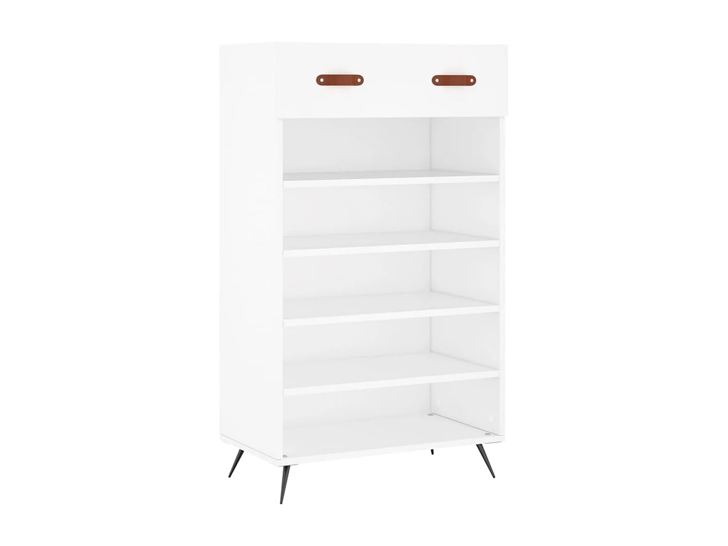 Armoire à chaussures blanc 60x35x105 cm bois d'ingénierie