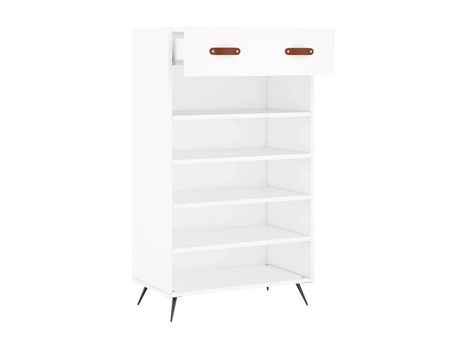 Armoire à chaussures blanc 60x35x105 cm bois d'ingénierie