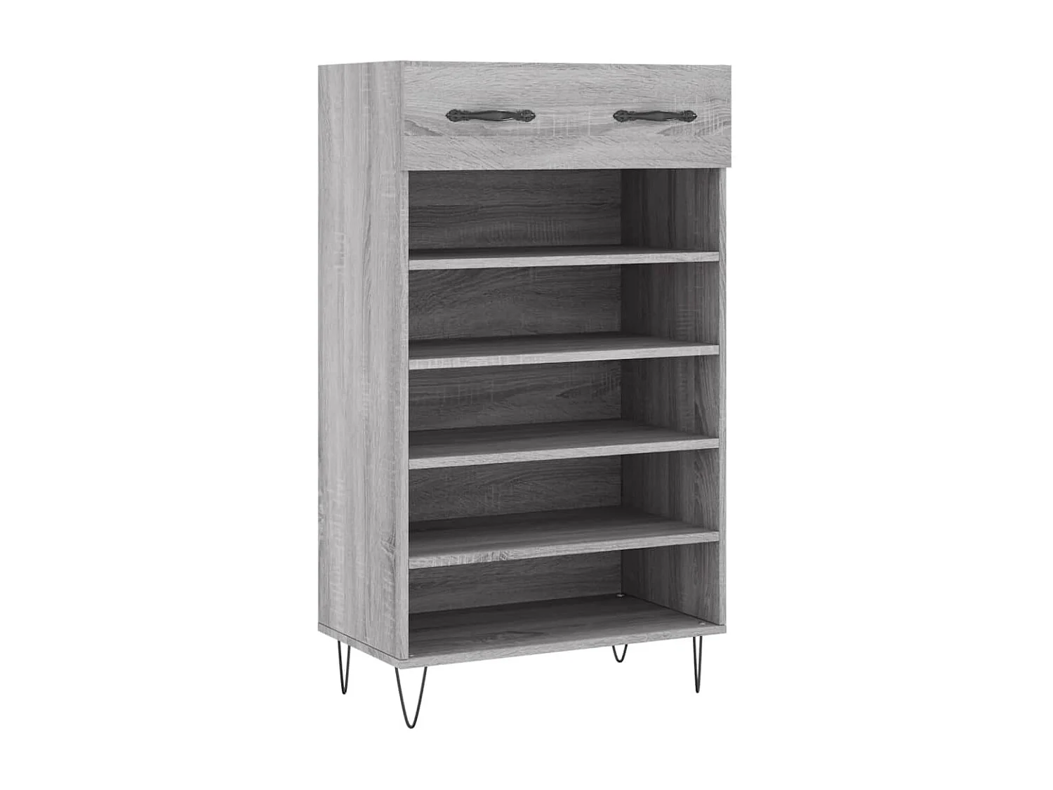 Armoire à chaussures sonoma gris 60x35x105 cm bois d'ingénierie