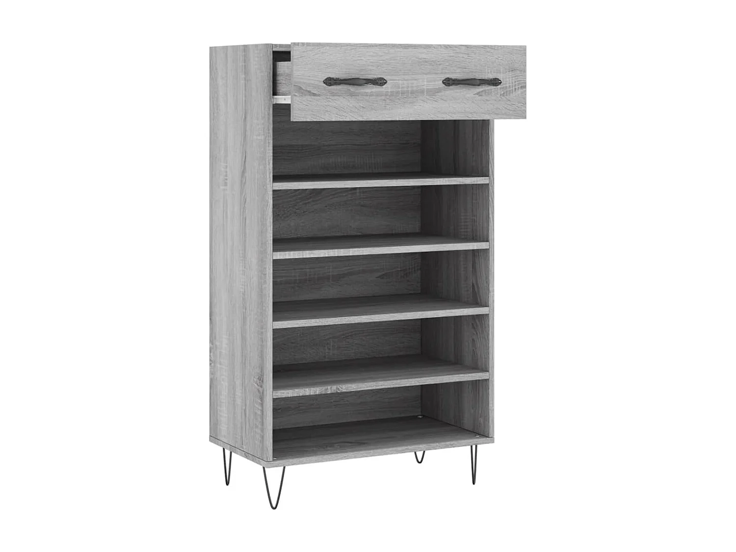 Armoire à chaussures sonoma gris 60x35x105 cm bois d'ingénierie