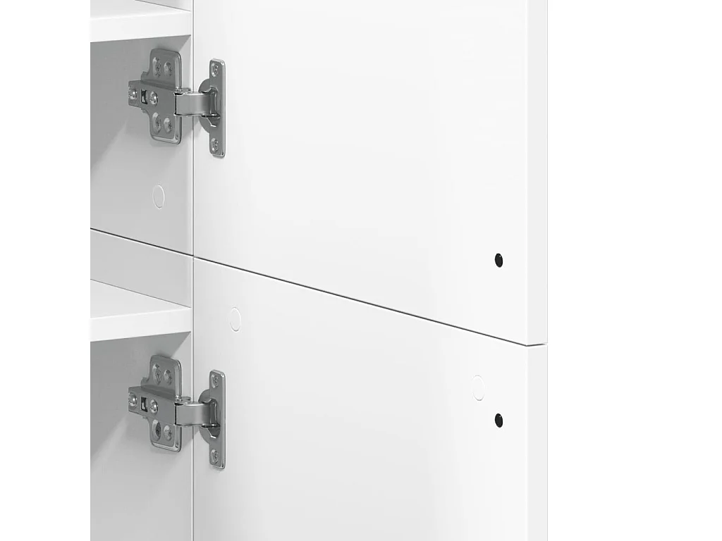 Sapateira Branco 80x39x178 cm Madeira trabalhada