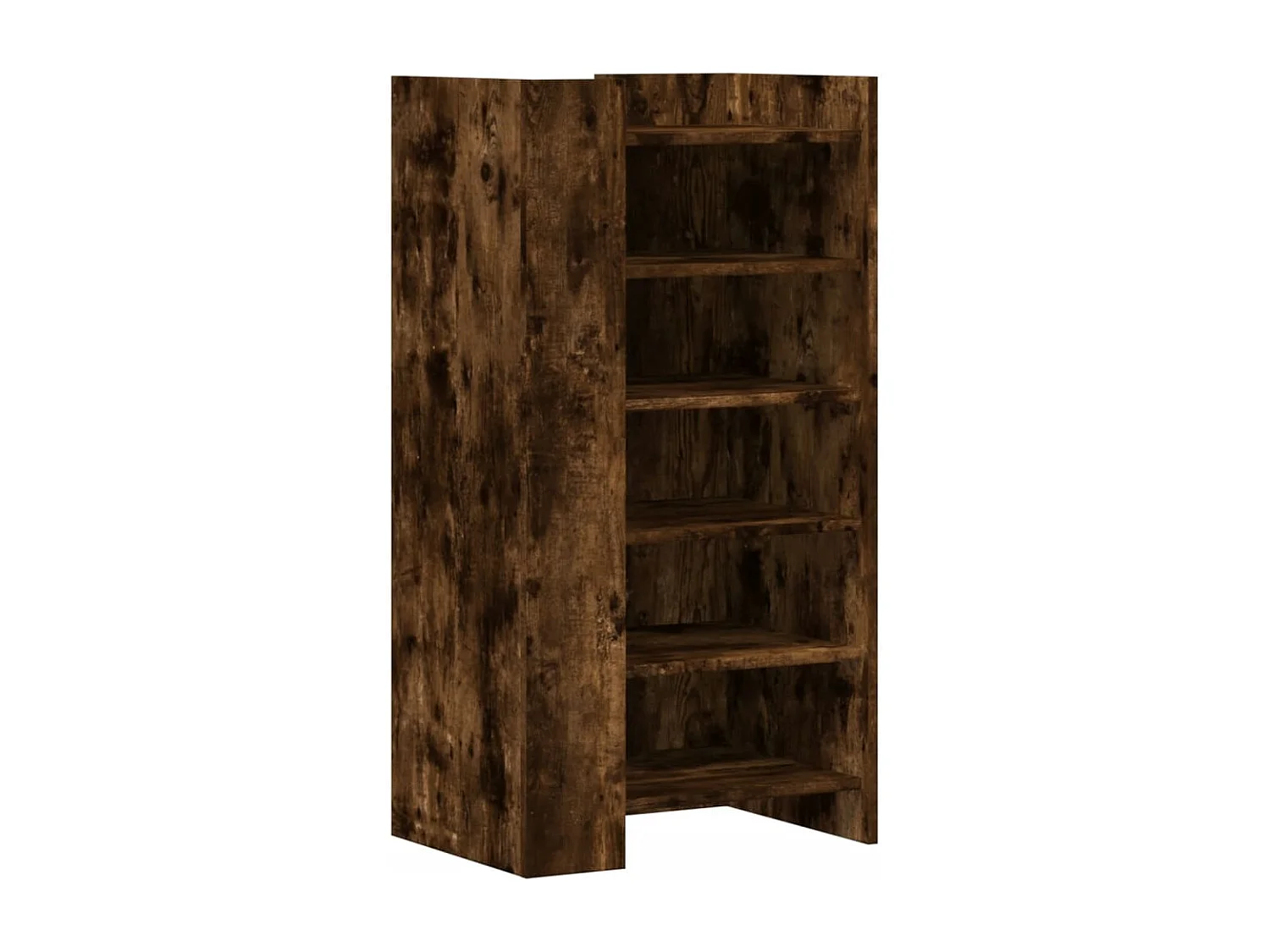 Armoire à chaussures chêne fumé 52x37,5x100cm bois d'ingénierie