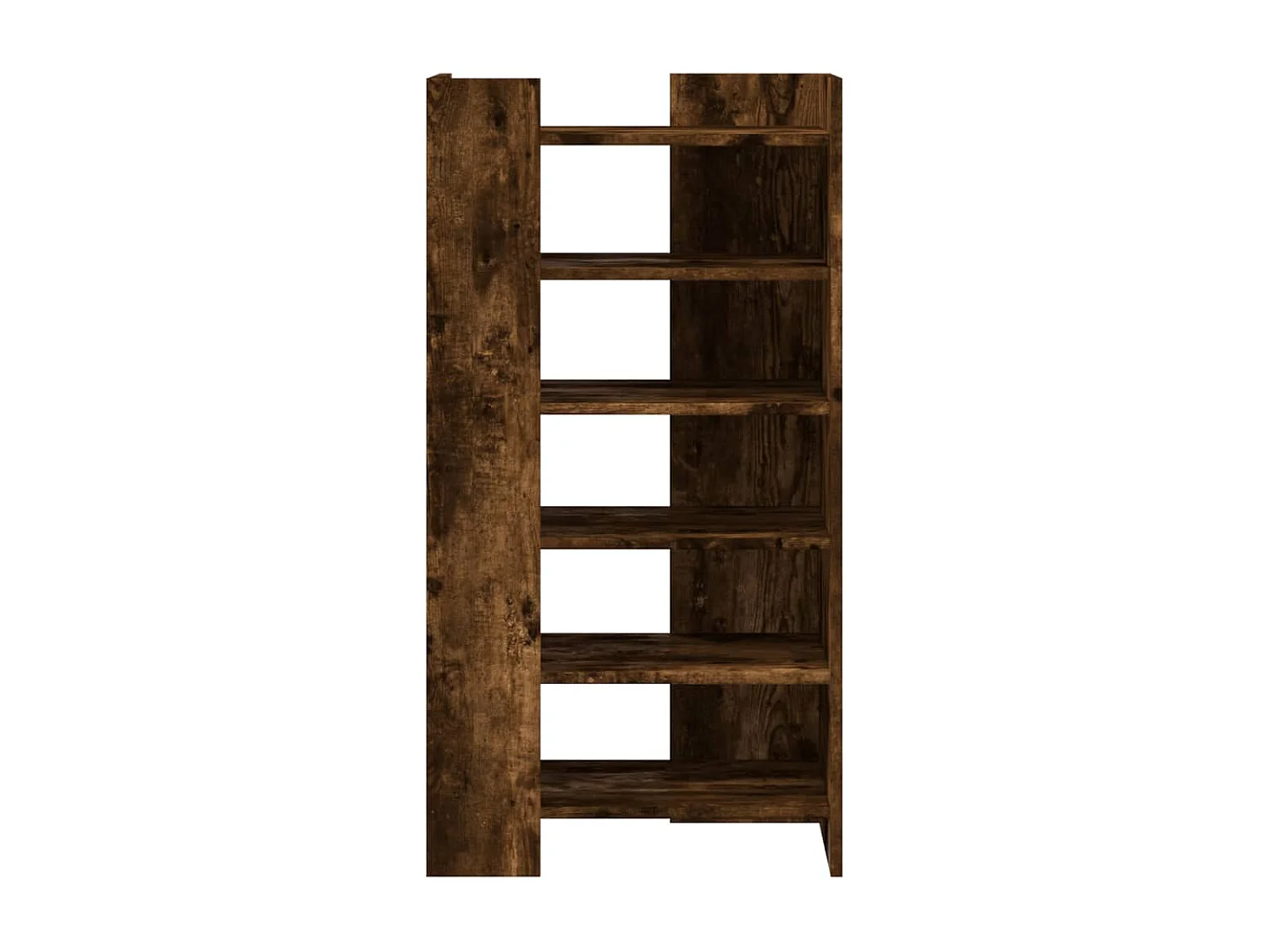 Armoire à chaussures chêne fumé 52x37,5x100cm bois d'ingénierie