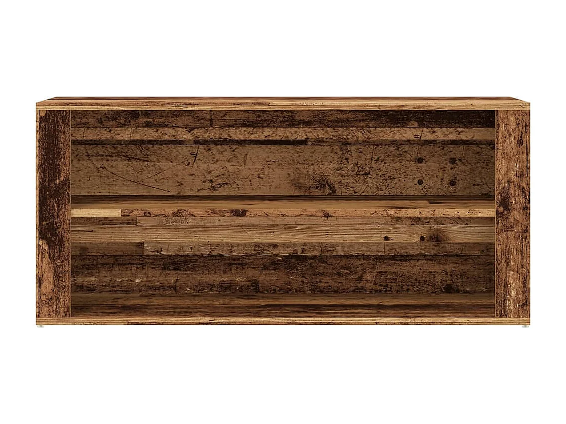 Schoenenbank oud hout 100x35x45 cm samengesteld hout