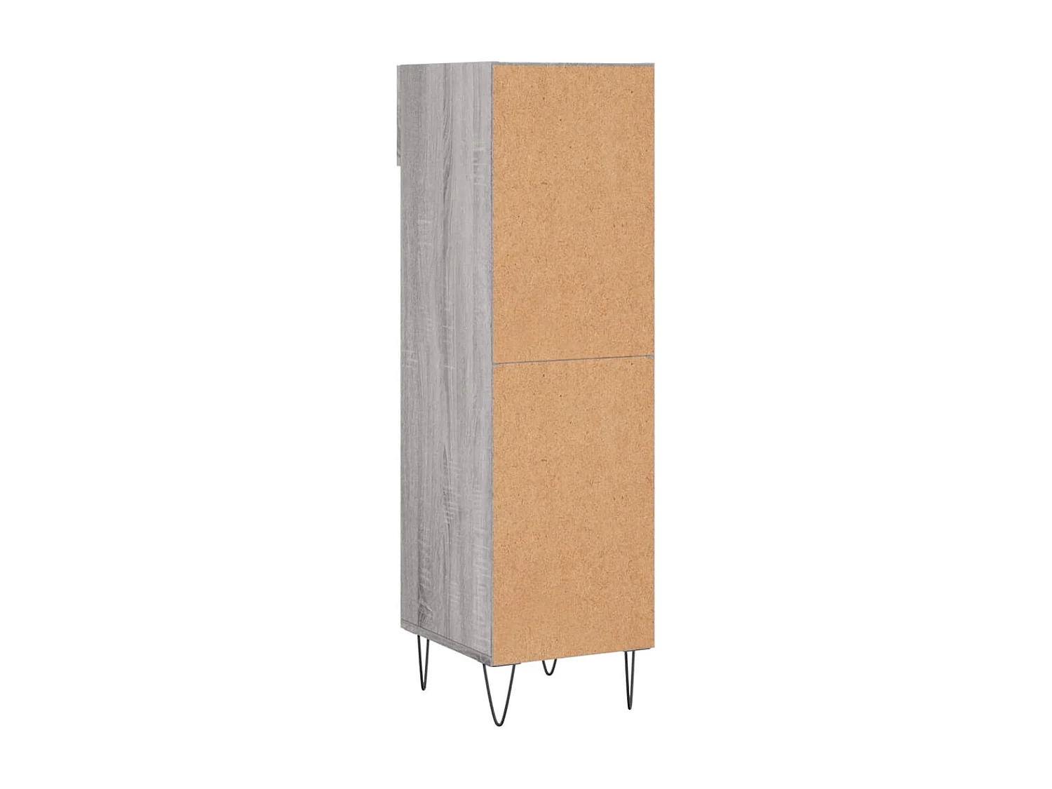 Sonoma grijze schoenenkast 30x35x105 cm samengesteld hout